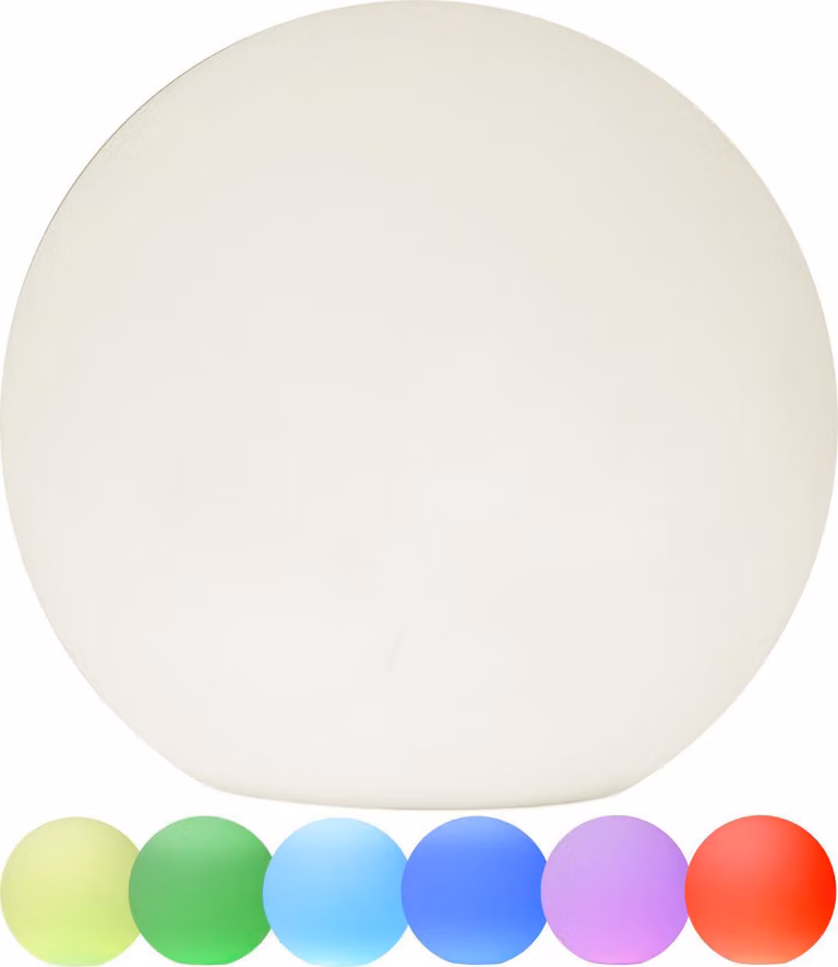 Star 803-70 Palla da giardino a LED, cambio colore, telecomando, 20 cm