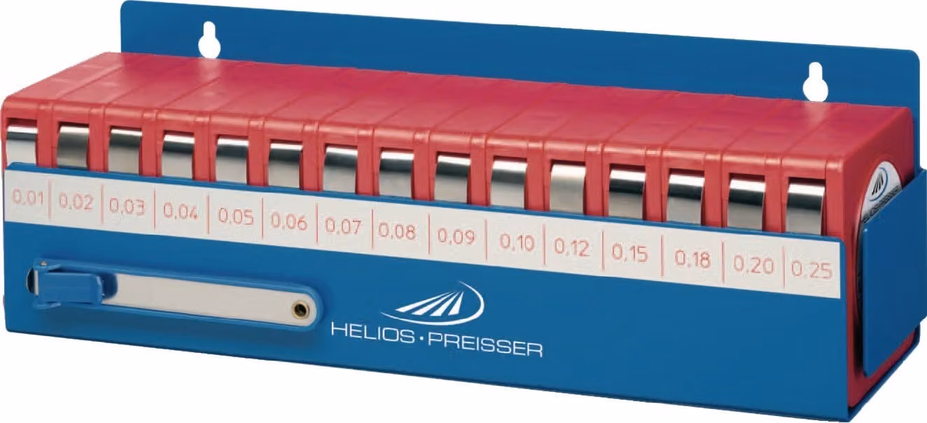 Helios Preisser Fühlerlehrenset im Halter (nachfül., 330x100x110mm, 0,01°0,25)