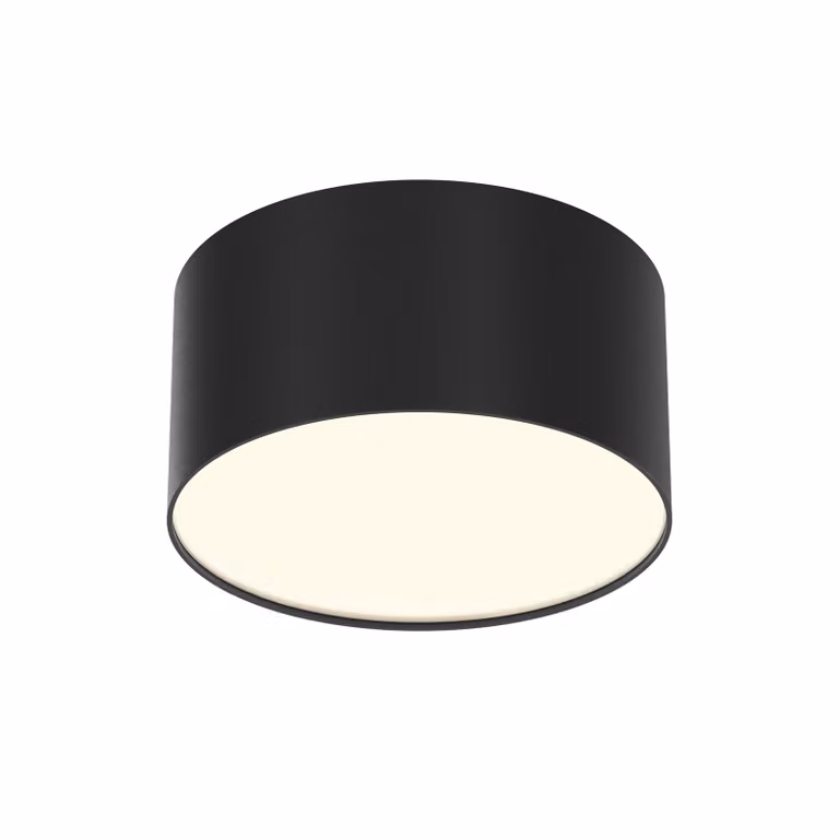 Maytoni plafoniera Zon LED incl. alluminio nero 12W per cucina, camera da letto, soggiorno, sala da pranzo, atrio