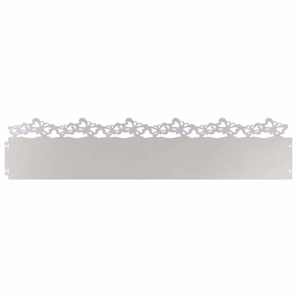 Bordure per prato Videx in acciaio inox colore argento, confezione da 20 pezzi, L: 103 cm, H: 22 cm, P: 0,05 cm – 2