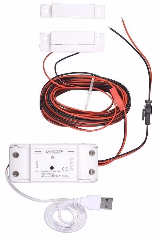 Garagedeuropener Wi-Fi, telecomando, pulsante wireless, alimentatore 5V, materiale plastico, per sistemi di domotica