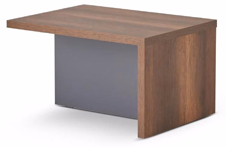 Couchtisch Braun Grau Zweifarbig Rechteckig Form Arbeitszimmer Modern