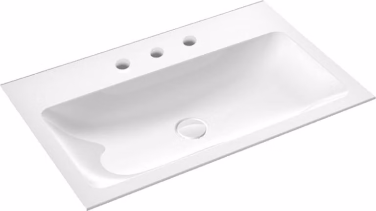 emco evo 800 lavabo, 811x522mm, sans trop-plein, pour meuble bas evo 800, 957711483, 957711483