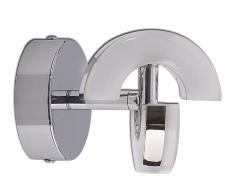 Näve 1 spot da parete e soffitto Luna - metallo, plastica - cromo, opale; 1220342