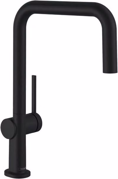 Rubinetto da cucina a L con miscelatore monocomando Talis M54 Hansgrohe nero opaco satinato