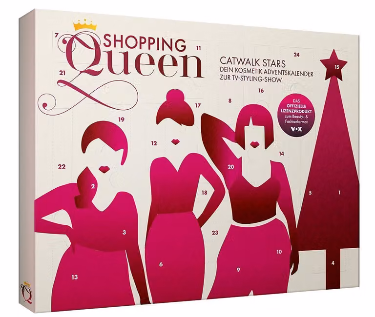 Catwalk Stars-Calendario dell'avvento di bellezza ufficiale di Shopping Queen con 24 sorprese di cosmetici e accessori
