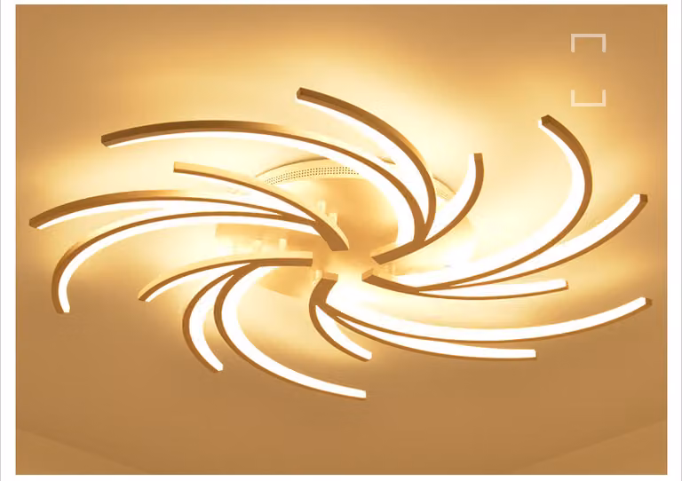 2042-5white Lampada da soffitto a LED Lampada da soffitto con telecomando Colore della luce da bianco caldo a bianco freddo regolabile Luminosità dimmerabile bianco Lampada con paralume in acrilico