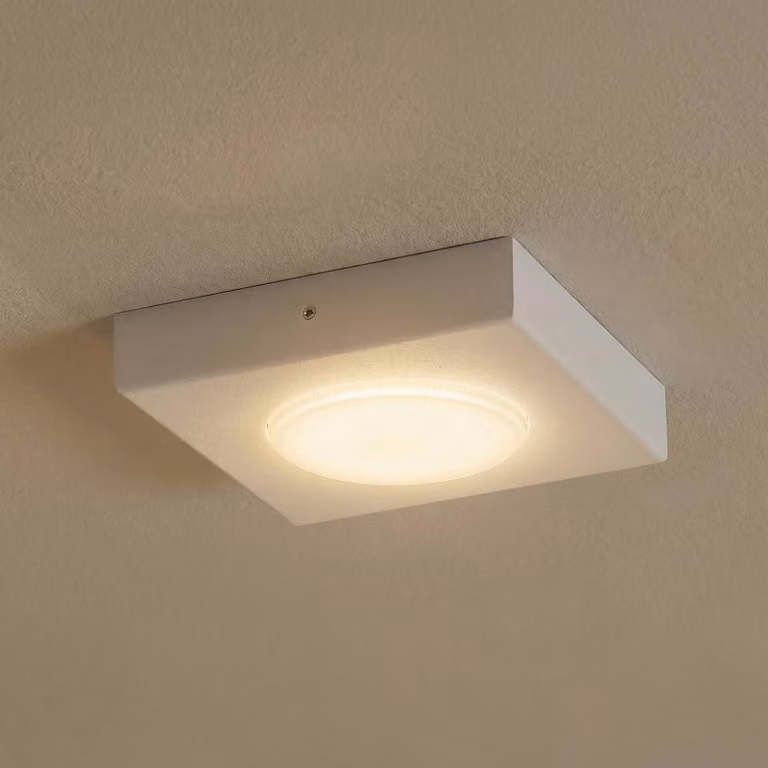 Plafoniera soffitto Hero SIGMA, dimmerabile, Bianco / Opale, Corridoio, Metallo, Moderno, Plafoniera