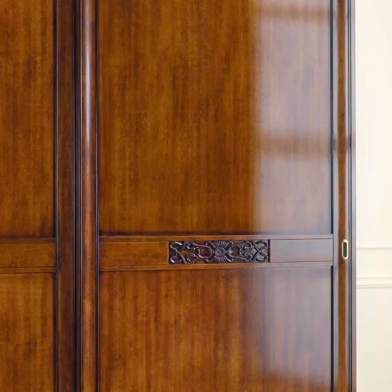 Armadio con 2 porte scorrevoli in stile arte povera Mobili 2G in legno marrone L: 290 cm, P: 67 cm, H: 247 cm – 2