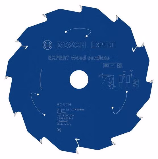 Lama circolare Bosch EXPERT Wood, 160x20 mm, Z12