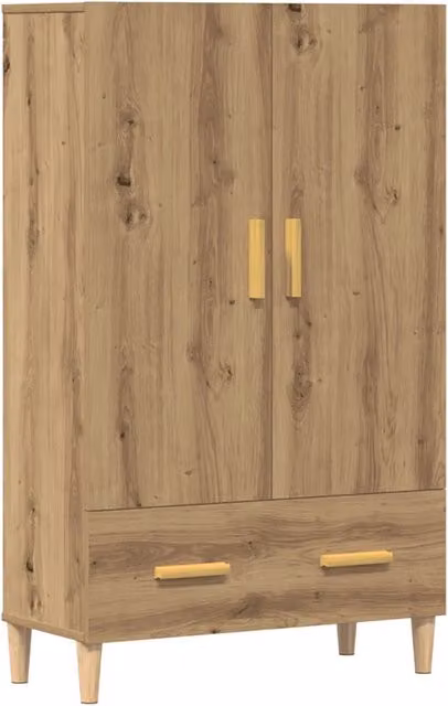 Credenza | Madia | Buffet da pranzo | Armadio da pranzo Rovere Artigianale 70x31x115 cm in Legno Multistrato