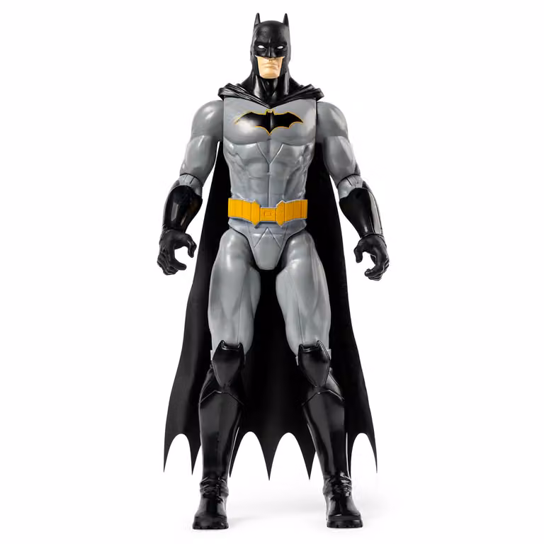 Personaggio Batman DC Comics Spin Master completamente articolato con dettagli in tessuto, Altezza: 30 cm