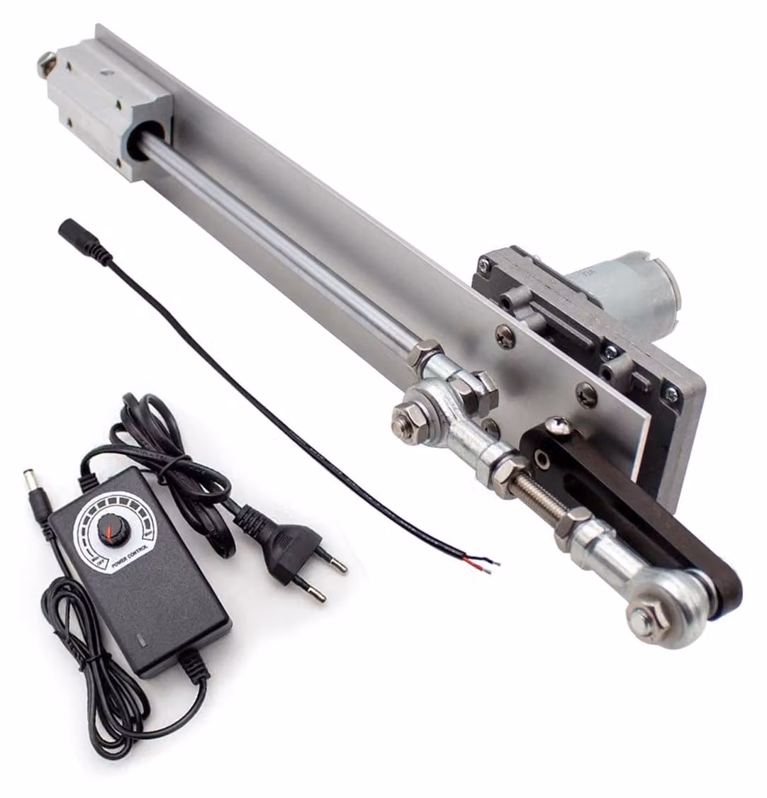 Attuatore lineare, corsa da 2 a 8 cm, alimentazione DC 12V/24V, motore regolabile con controllo della velocità