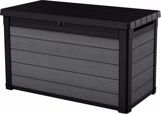 Baule Cassapanca da Esterno Keter Cortina Box 100G Grigio L: 122,9 cm, P: 62,1 cm, H: 70,6 cm