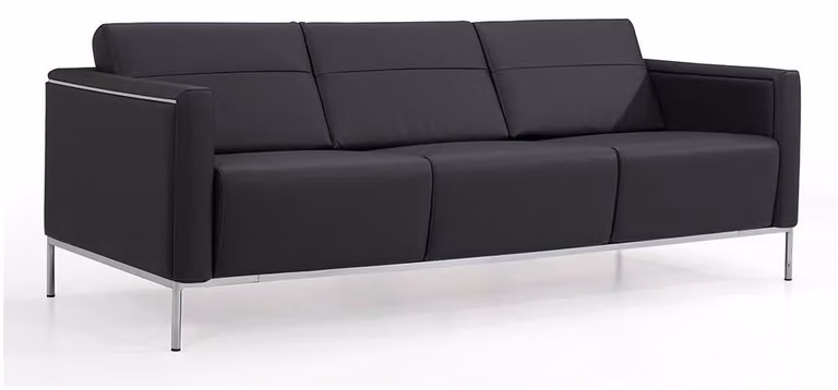 Sofa 3 Sitzer Einsitzer Luxus Polster Sitz Designer Leder Sitz Modern
