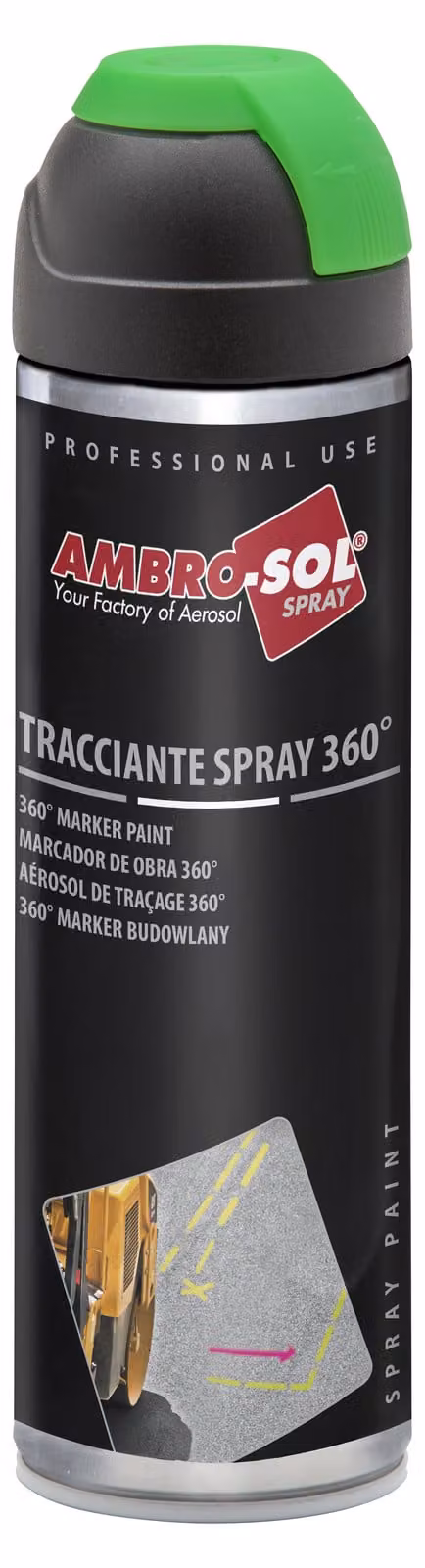 SPRAY TRACCIANTE FLUORESCENTE AMBROSOL 500 ml - Arancio