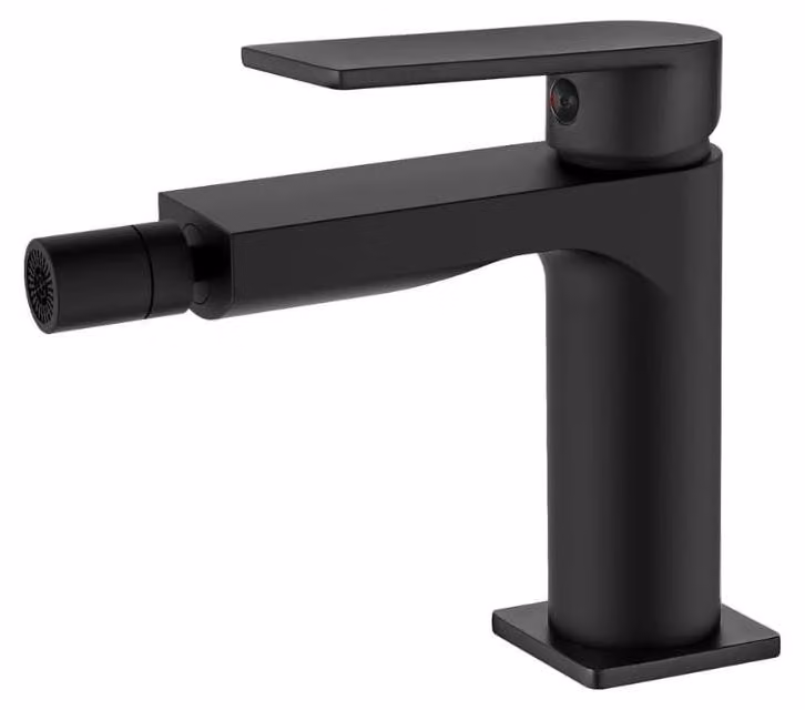 Miscelatore monocomando per bidet, modello Alpha, nero, 8,3 litri/minuto, 25 bar, 90 °C