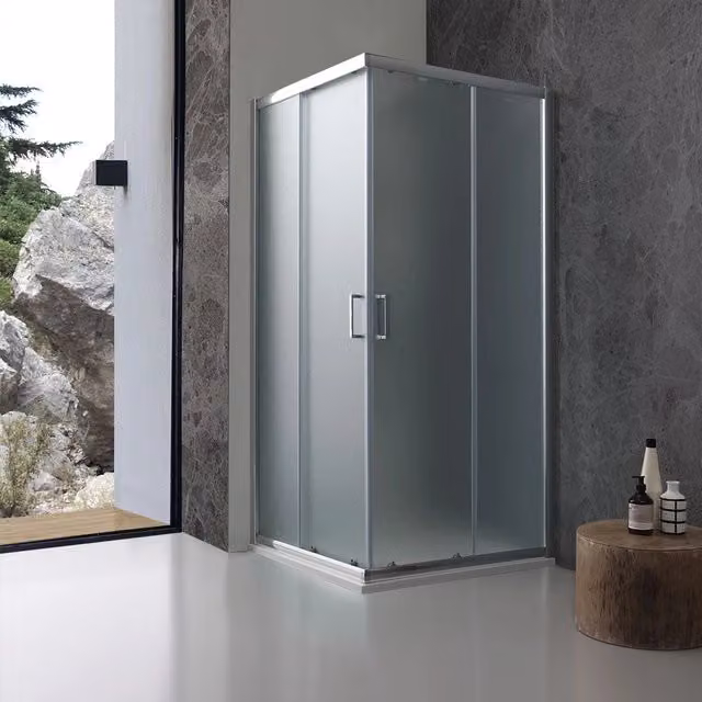 Cabina doccia 70x70 cm in cristallo opaco
