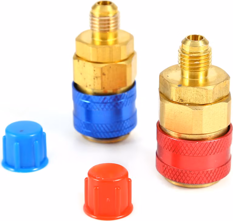 R134a Auto Auto connettore di accoppiamento rapido Adattatori in ottone basso e alto lato AC collettore