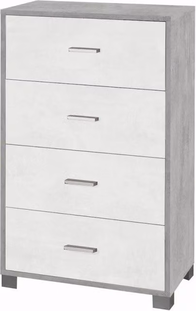 Mobile 4 Cassetti Kit Cemento cm 70x41x112h - Sarmog