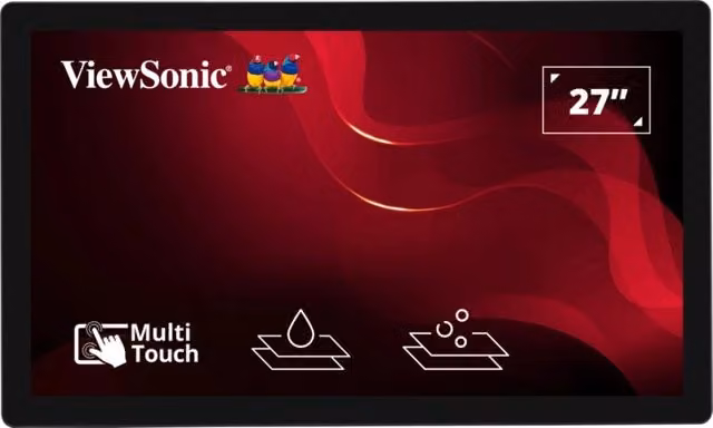 Monitor Touchscreen Viewsonic Mon Touch 27 Open Frame IP65 Nero con HDMI e DisplayPort