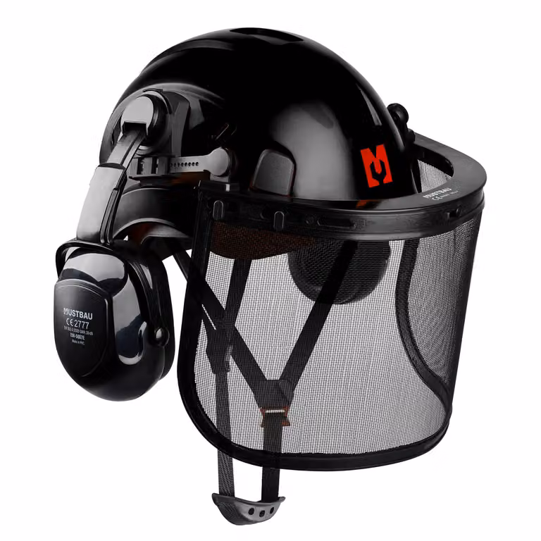 Mustbau Casco da cantiere, casco di protezione, casco da lavoro, casco per operai edili