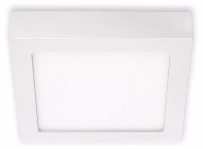 BRILONER FIRE Plafoniera LED, luce bianca neutra, design piatto, bianco, 17 x 17 x 3,2 cm