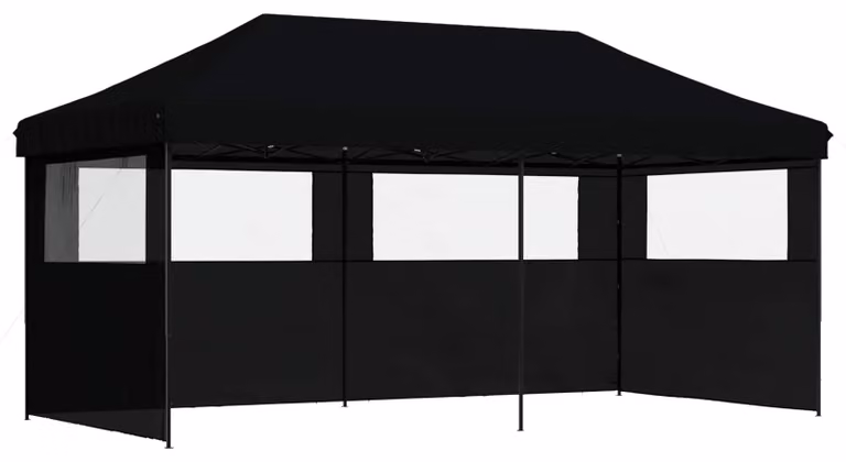 Tenda Party Nero 292 x 580 x 315 cm Tessuto Oxford