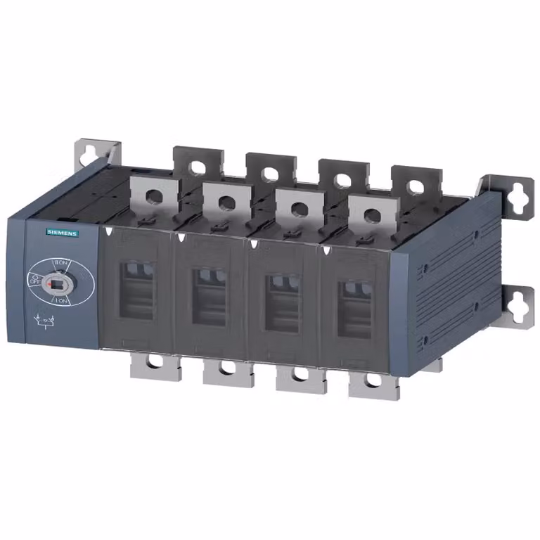 Siemens SENTRON, commutatore di rete 3KC, azionamento manuale, MTSE, grandezza: 4, a 4 poli, Iu: 800 A 3KC04480QE000AA0