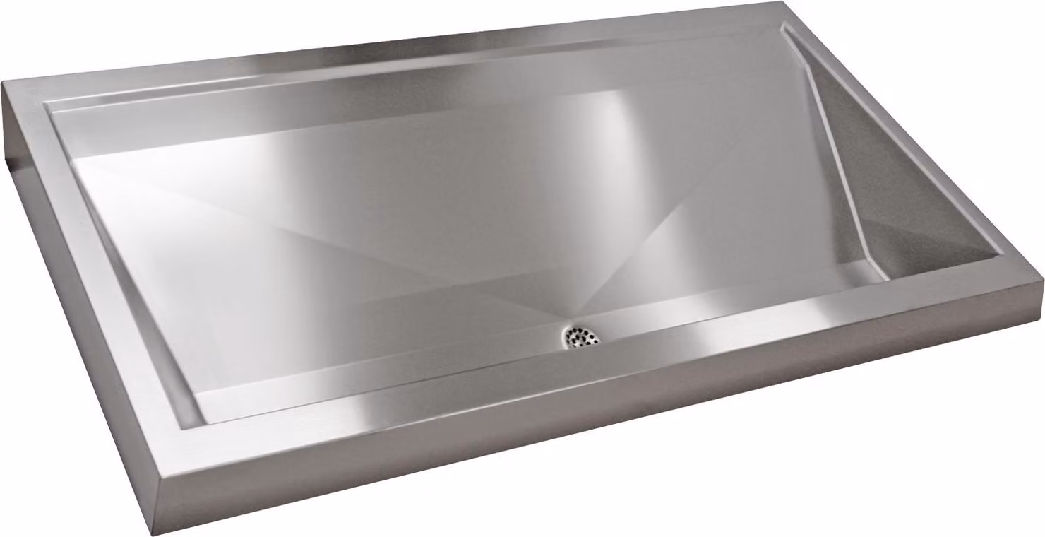 Impianto di lavaggio in linea KWC AR, PRESTIGE, acciaio inox, 1400x150x570 mm, 2 stazioni di lavaggio