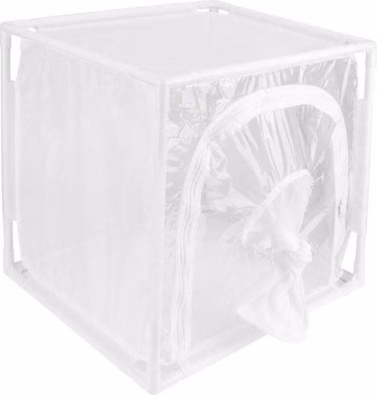 Cassa per ventilatore da esterno con protezione anti-insetti, 40x30x40 cm.