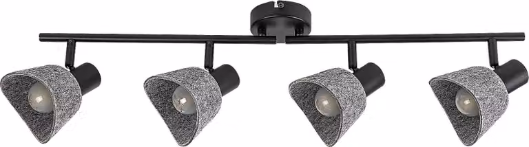 Rabalux 73008 Lampade Farelia E14 4X MAX 10 metallo feltro nero