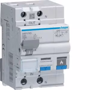 Hager AFDD con FI-LS 1P+N 10 kA C-20 A 30 mA A 3M ARF570D