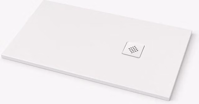 Piatto doccia Ardesia extra piatto 75X130 cm colore Bianco RAL 9003 griglia Bianca
