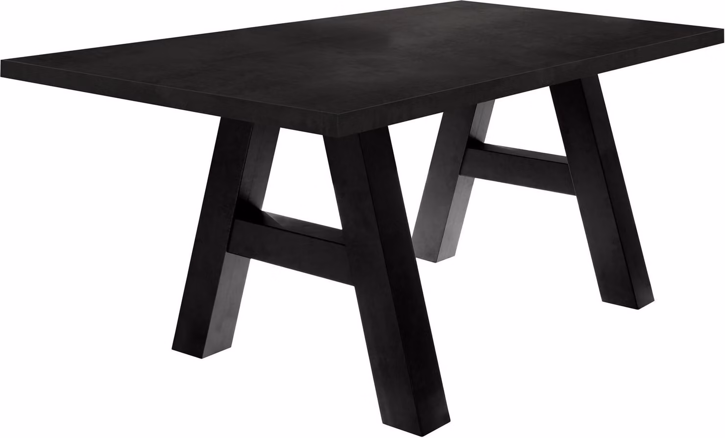 Tavolo da pranzo Elia 8 200 x 100 x 75 Tavolo da pranzo in acciaio nero 13315-200