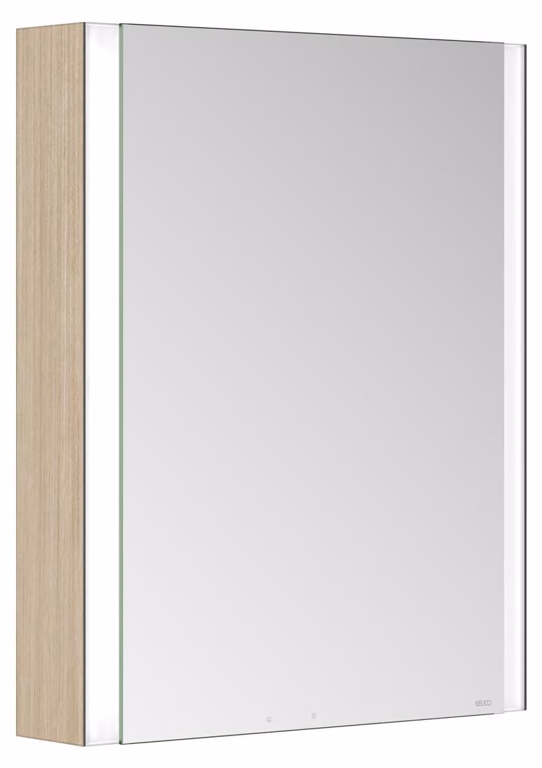 KEUCO SOMARIS Armoire de toilette murale 1 porte, avec miroir chauffant, charnières à droite, 600mm, 14501851101, 14501851101