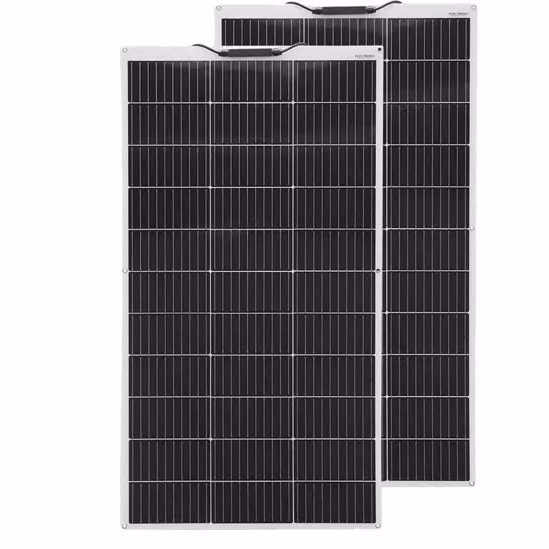 Pannelli solari flessibili, disponibili in diverse potenze: 120W/240W, tensione di 18,15V. Confezione da 2 pannelli da 120W (equivalenti a 240W)