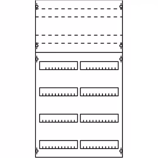 Striebel e John 2V2K-150 Pannello di distribuzione 6RE / 2FB, modulo BH2 montato su profilo EDF 2CPX077811R9999