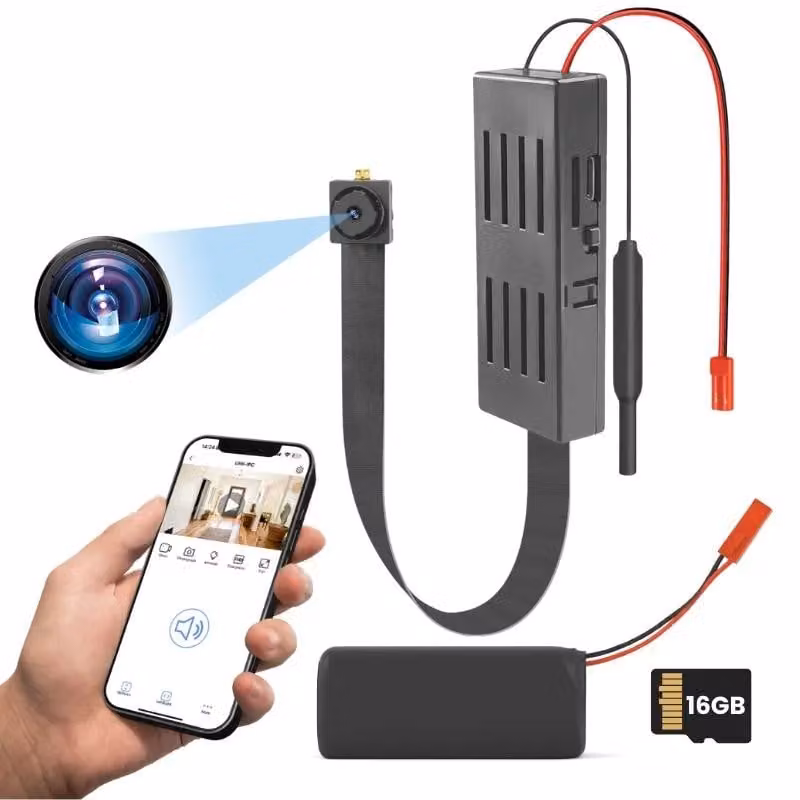 Mini modulo camera iUni IP55, Wi-Fi, 16GB, visualizzazione in diretta sul telefono