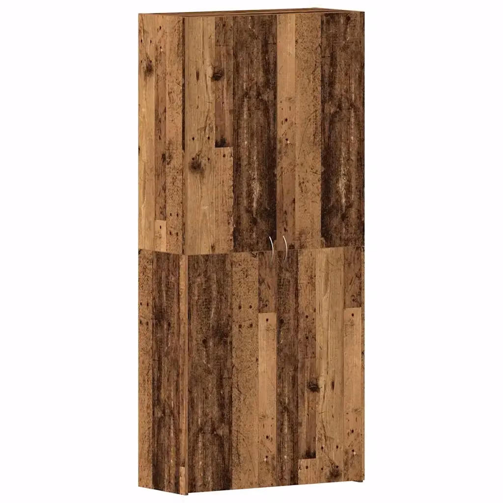 Mobile per scarpe vidaXL in legno marrone con ante a battente L: 80 cm, P: 35.5 cm, H: 180 cm – 2