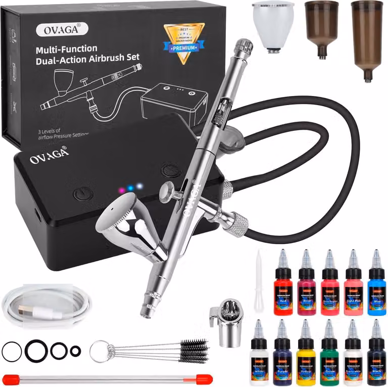 Kit per aerografo da 32 PSI: include compressore