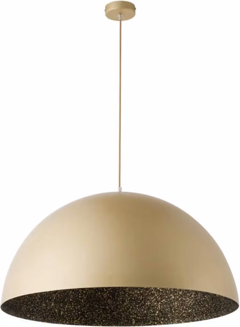 Sospensione Sigma Sfera cupola Ø90 oro/nero E27 15W