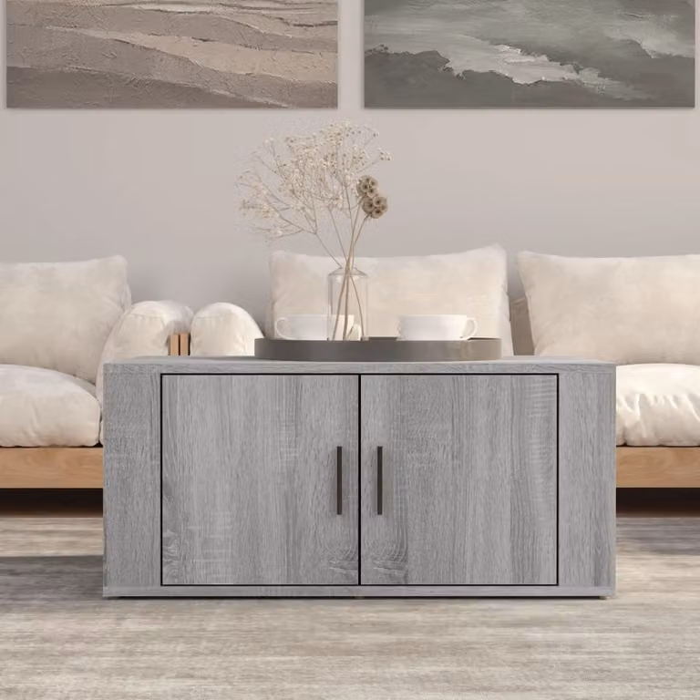 Maison Exclusive - Tavolino grigio Sonoma 80x50x36 cm Materiale ligneo