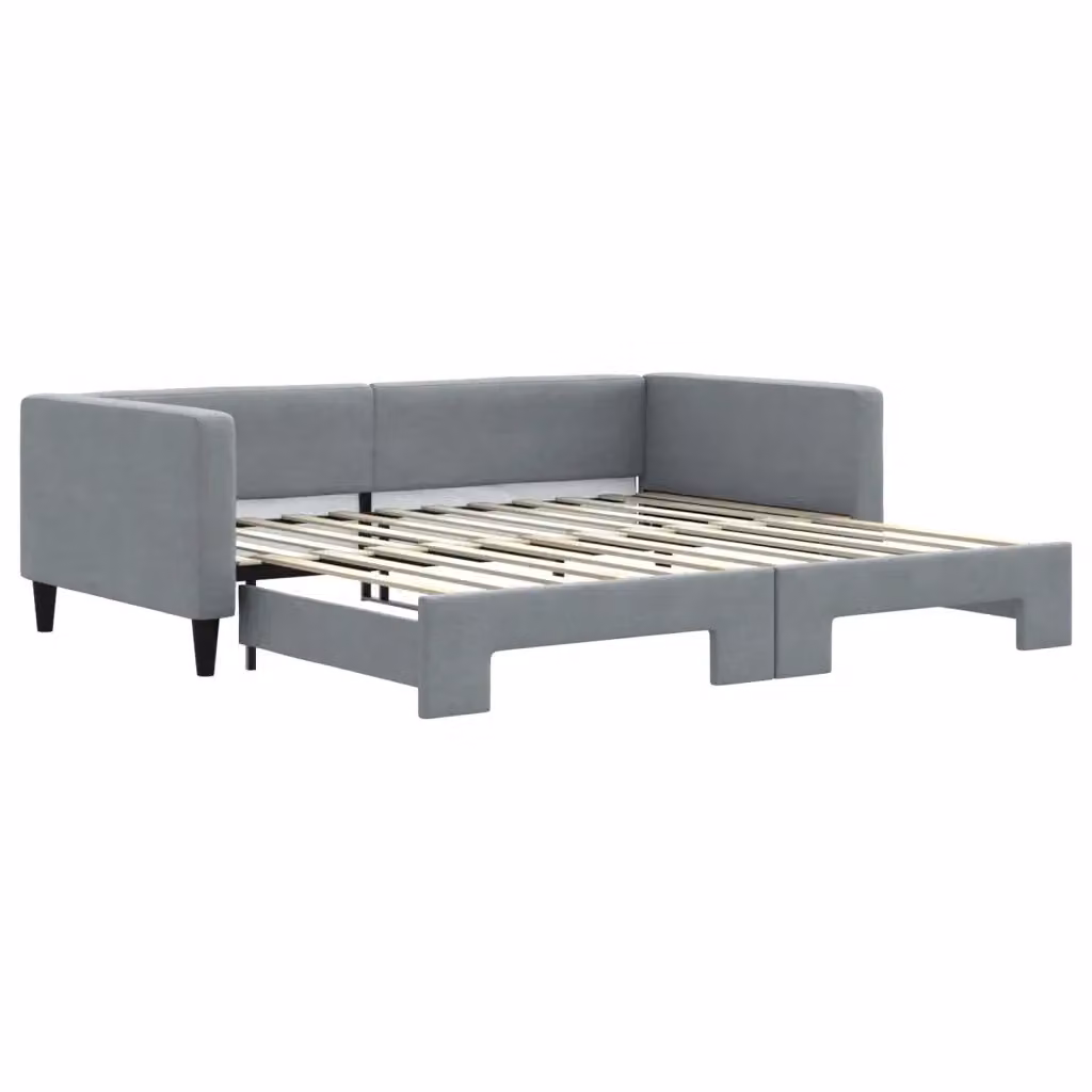 Divano Letto Moderno vidaXL Grigio con Letto Estraibile per Soggiorno e Camera da Letto – 2
