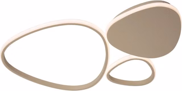 Lampada da soffitto LED SAMLING Lucide beige, dimmabile, design moderno e organico in metallo