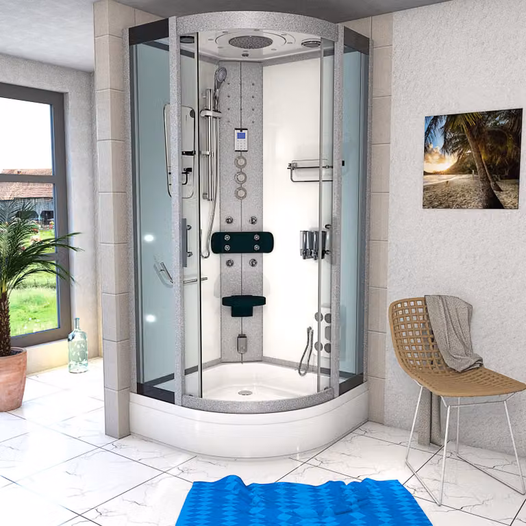 Cabina doccia Doccia d46-50t1 Doccia completa Doccia finita 90x90 cm