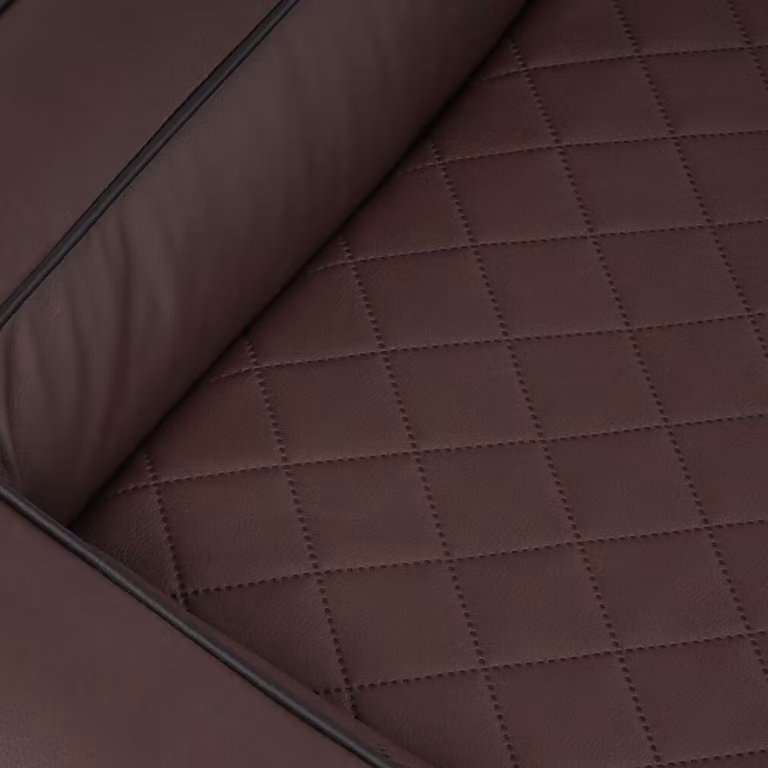 Knuffelwuff Cuccia ortopedica in Pelle finta trapuntata al laser Hampstead 155 x 125 cm Marrone