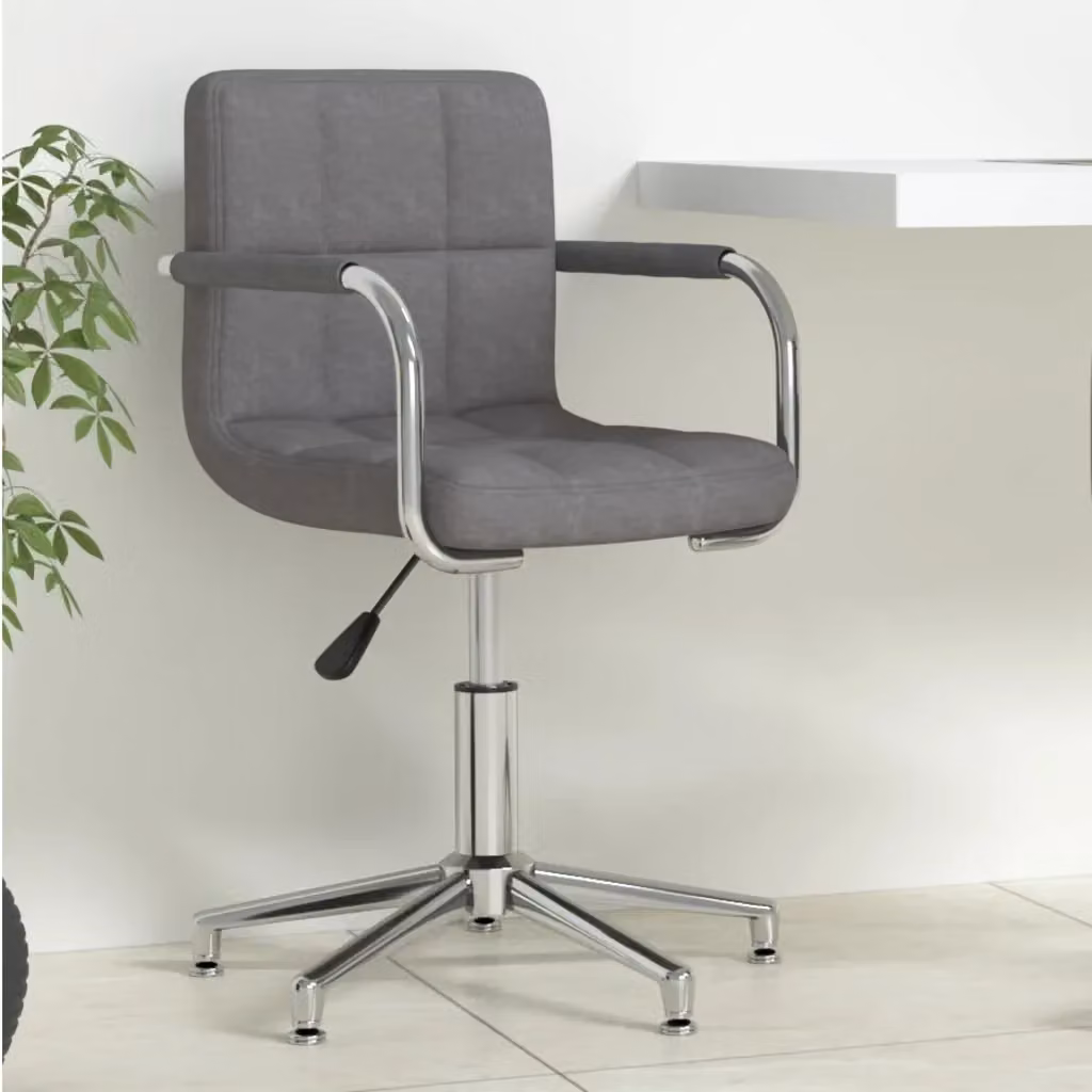 Sedia da Gaming e Ufficio Girevole a 360 Gradi in Tessuto Grigio con Braccioli e Struttura in Metallo – 2