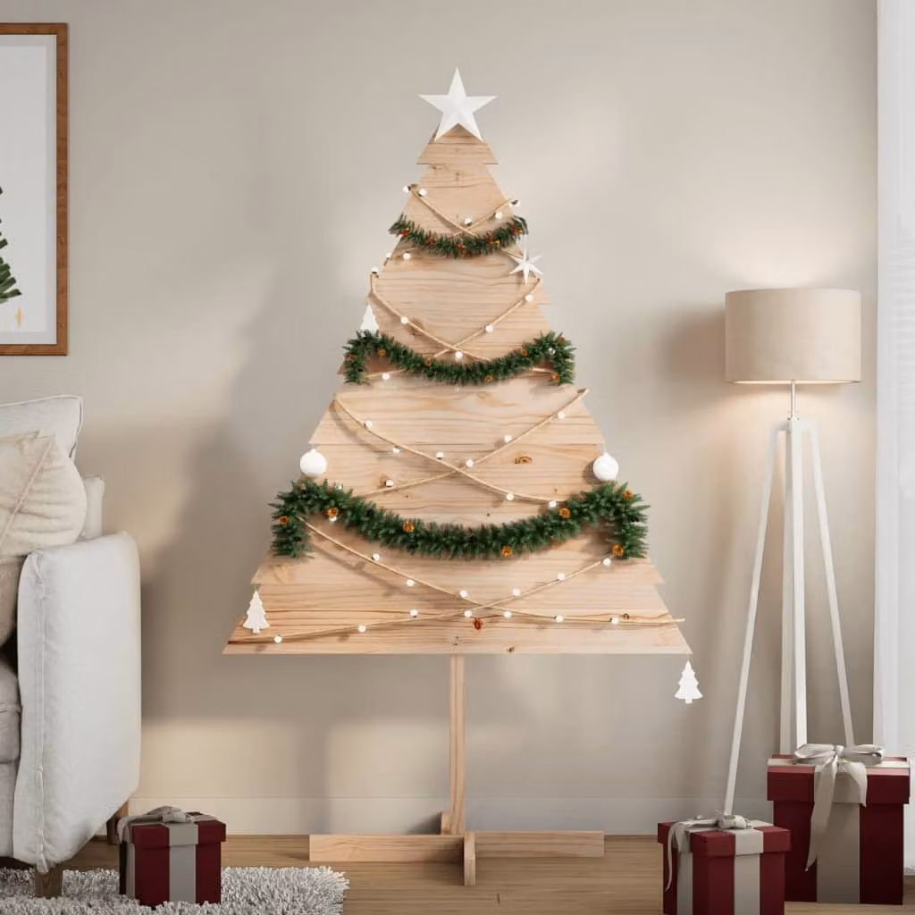 Maison Exclusive - Albero di Natale da decorare, 150 cm, in legno massello
