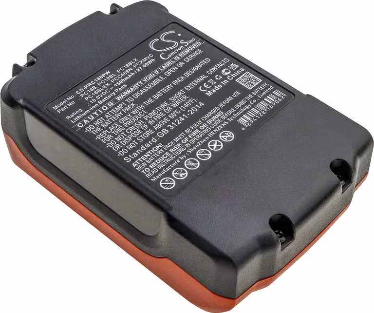 TECHTEK Batteria compatibile con [Porter Cable] PC1800D, PC1800L, PC1800RS, PC1801D, PC186C, PC18CS, PC18ID sostituisce PC18B, per PC18BL, per PC18BL